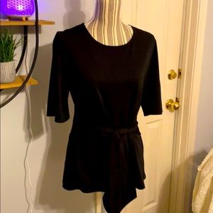 Ann Taylor Factory waist tie blouse